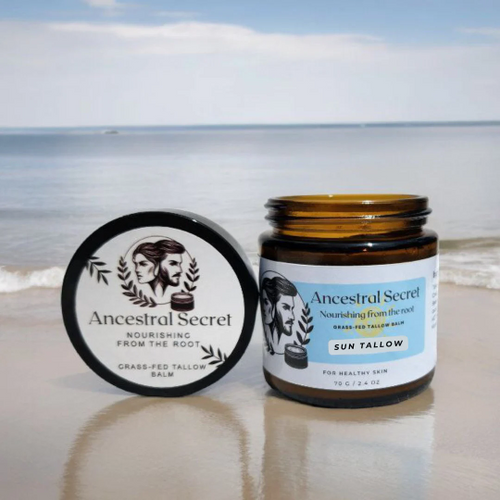 Ancestral Secret - Organic Beef Tallow Sun balm  - 0.55 oz/2.4 oz