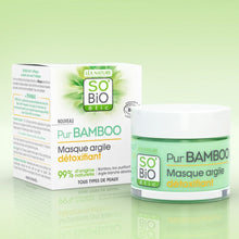 Load image into Gallery viewer, SO’BiO etic Pur Bamboo Detoxifying clay mask (All skin types) Organic, Ecocert, Vegan 50 ml