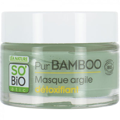SO’BiO etic Pur Bamboo Detoxifying clay mask (All skin types) Organic, Ecocert, Vegan 50 ml