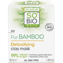 Load image into Gallery viewer, SO’BiO etic Pur Bamboo Detoxifying clay mask (All skin types) Organic, Ecocert, Vegan 50 ml