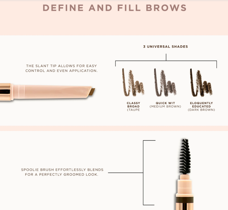 Pretty Vulgar - DEFINED BRILLIANCE DUAL SIDED EYEBROW PENCIL