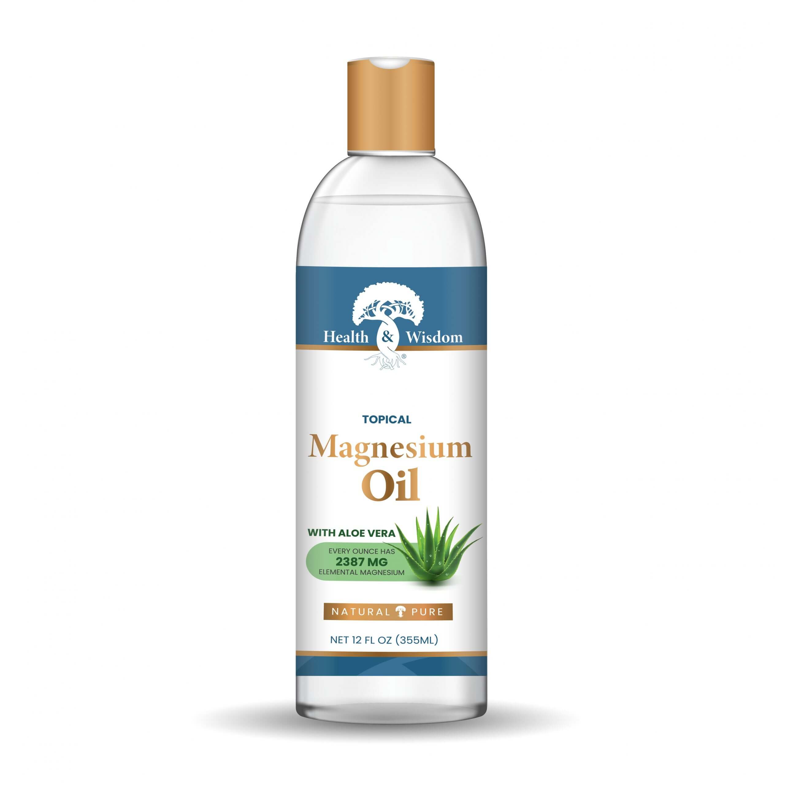 Magnesium Oil USP With Aloe Vera 12 oz