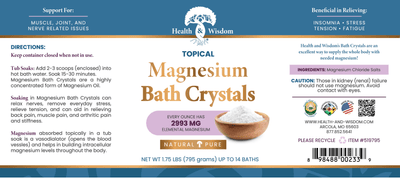 Magnesium Bath Crystals