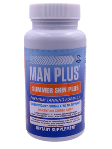 MAN PLUS: SUMMER SKIN PLUS  tanning formula, with added Vitamin D3