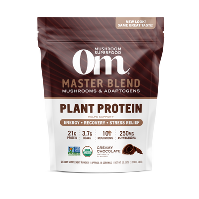 OM Mushroom Master Blend Plant‑Based Protein - Creamy Chocolate