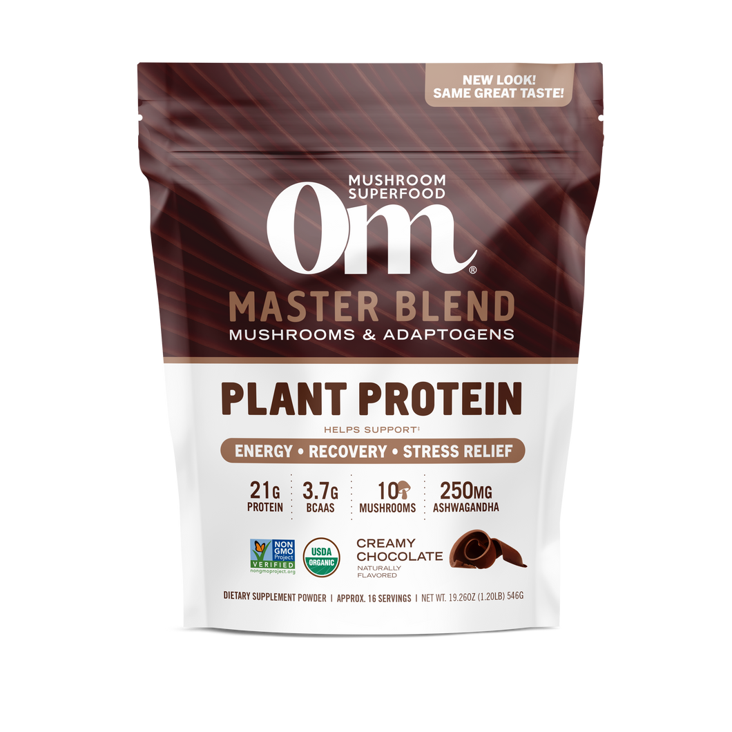 OM Mushroom Master Blend Plant‑Based Protein - Creamy Chocolate