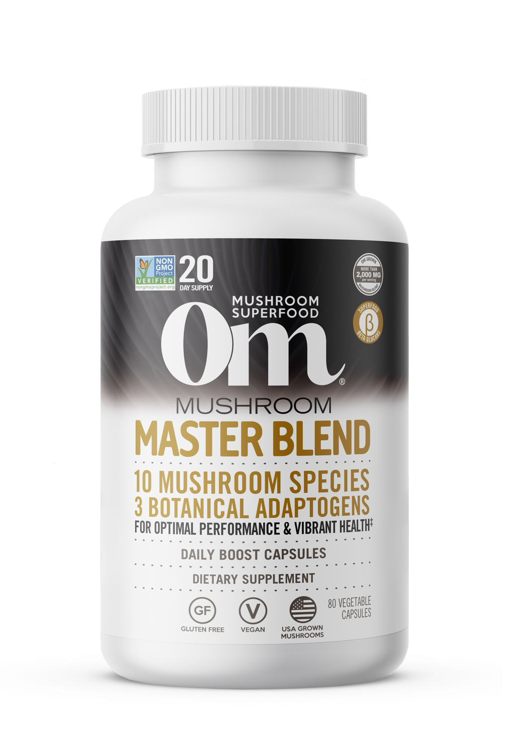 OM Mushroom Master Blend Mushroom Capsules