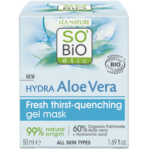 SO'BiO étic Fresh thrist-quenching gel mask-ORGANIC, ECOCERT, VEGAN-50 ml