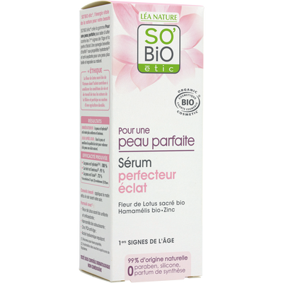 SO'BiO étic - Peau parfaite - Tone correcting serum - Organic, Ecocert, Vegan - 30 ml