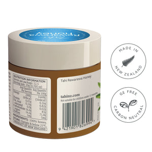 TAHI REWAREWA honey, 250gr, Sustainable, 100% natural, Biodiversity-Positive New Zealand honey.