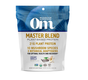 OM Mushroom Master Blend Plant‑Based Protein - Creamy Vanilla