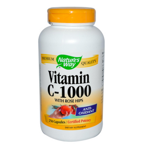 Nature's Way Vitamin C with Rose Hips 1000 mg (250 Capsules)