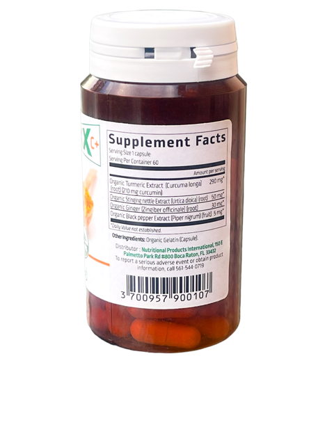 CURCUMAXX C+Curcumin, Turmeric, Organic 60 CAPSULES