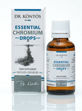 Load image into Gallery viewer, Dr. Kontos Essential Chromium Drops – FULVIC ACID with Chromium, an Organic Complex Supports Healthy Blood Sugar Levels, Carbohydrate Catabolism and Weight Management – Maximum Absorption – Vegan Friendly Formula 1 Fl Oz