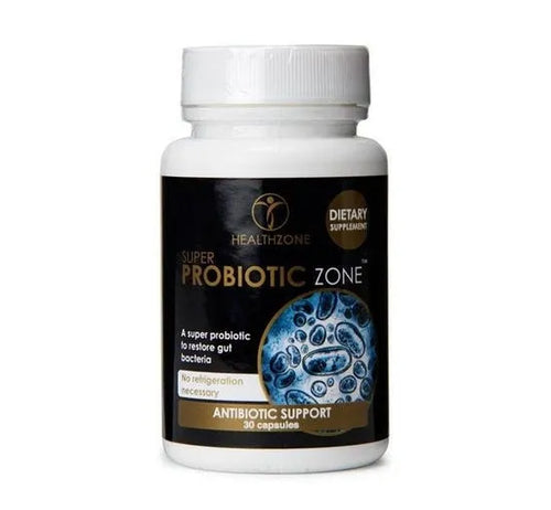 SUPER PROBIOTIC ZONE -A SUPER PROBIOTIC DESIGNED TO RESTORE CORRECT GUT BACTERIA.